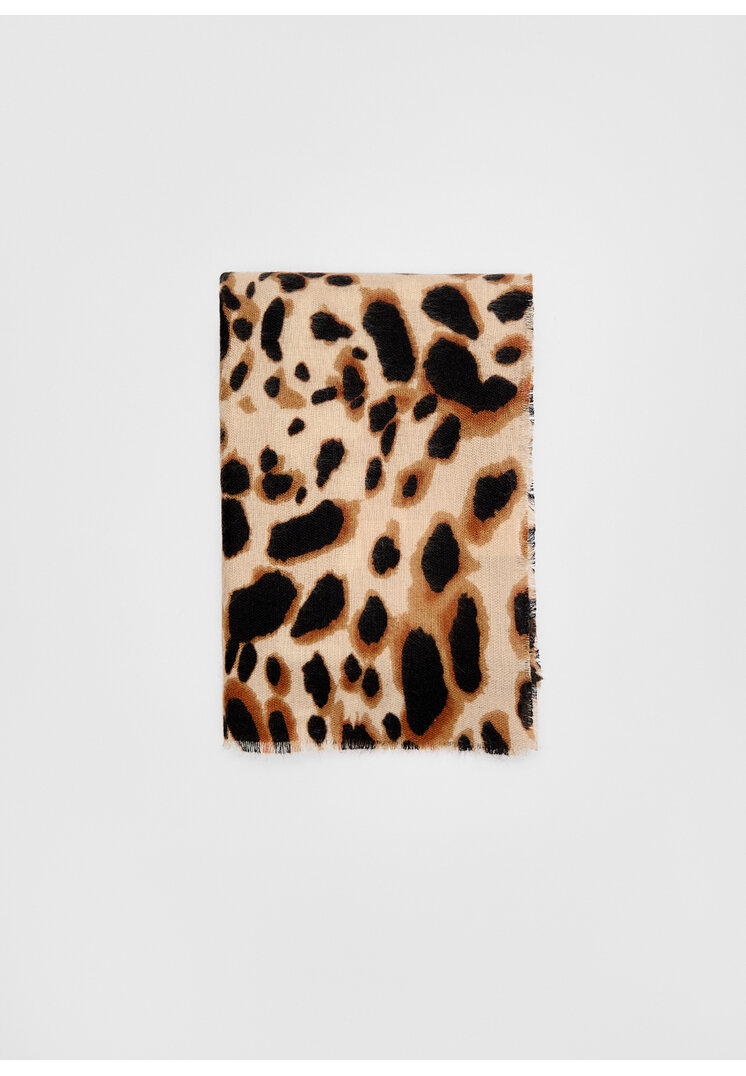 Stradivarius Fular Leopard Negru Os
