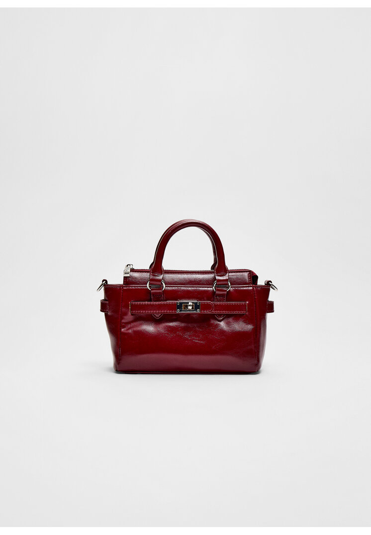Stradivarius Geantă Crossbody Cu Cataramă Grena Os