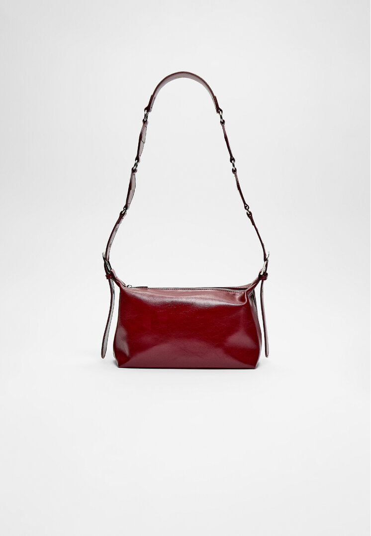 Stradivarius Geantă Crossbody Cu Ținte Grena Os