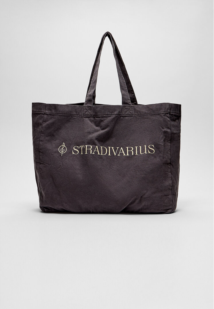 Stradivarius Geantă Shopper Cu Efect Prespălat Azuriu Os