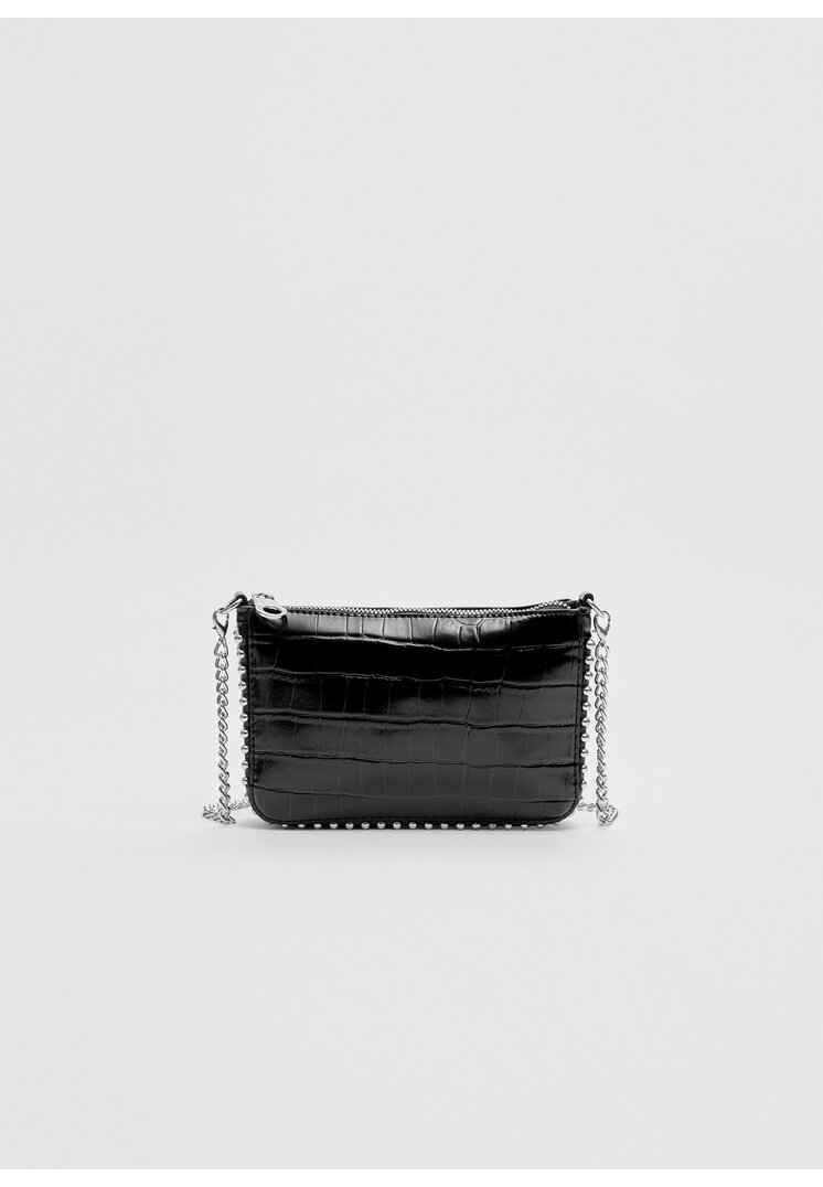 Stradivarius Mini borsa con perle  Nero OS