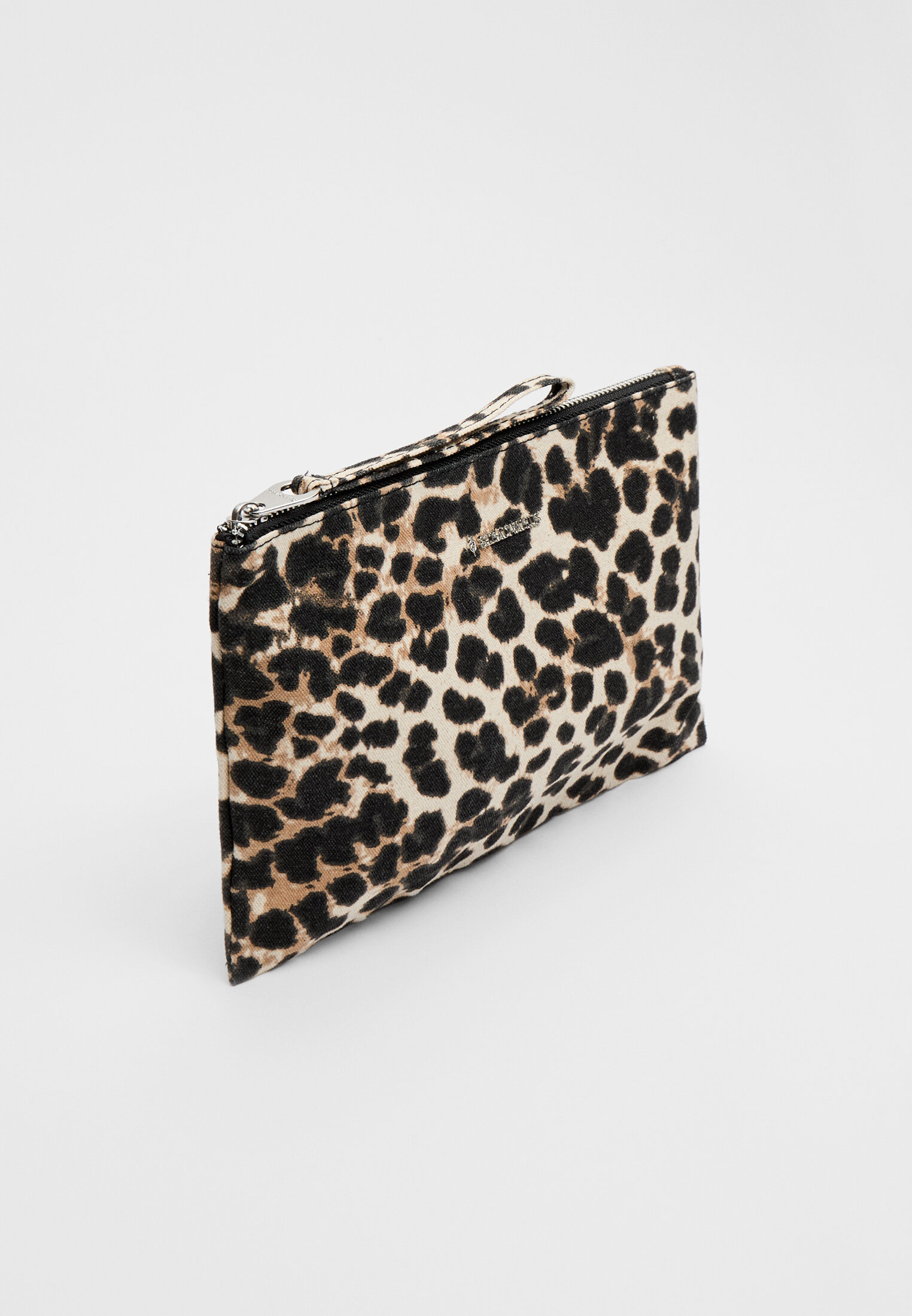 Leopard print pouch bag