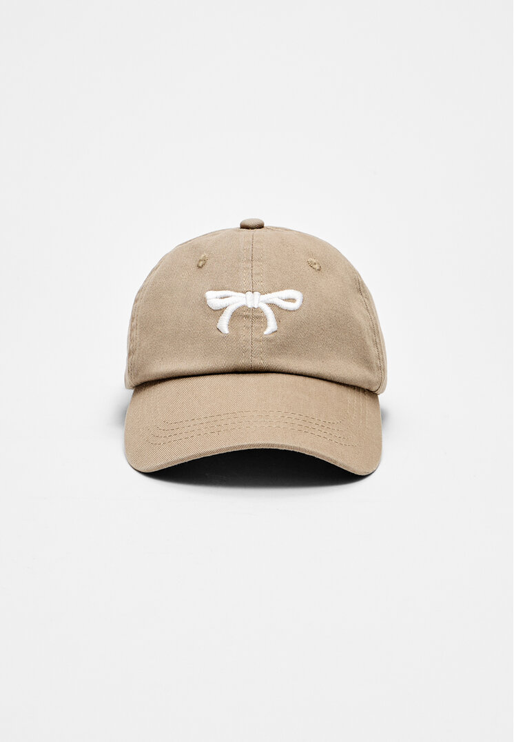 

Stradivarius Czapka z kokardą Khaki OS