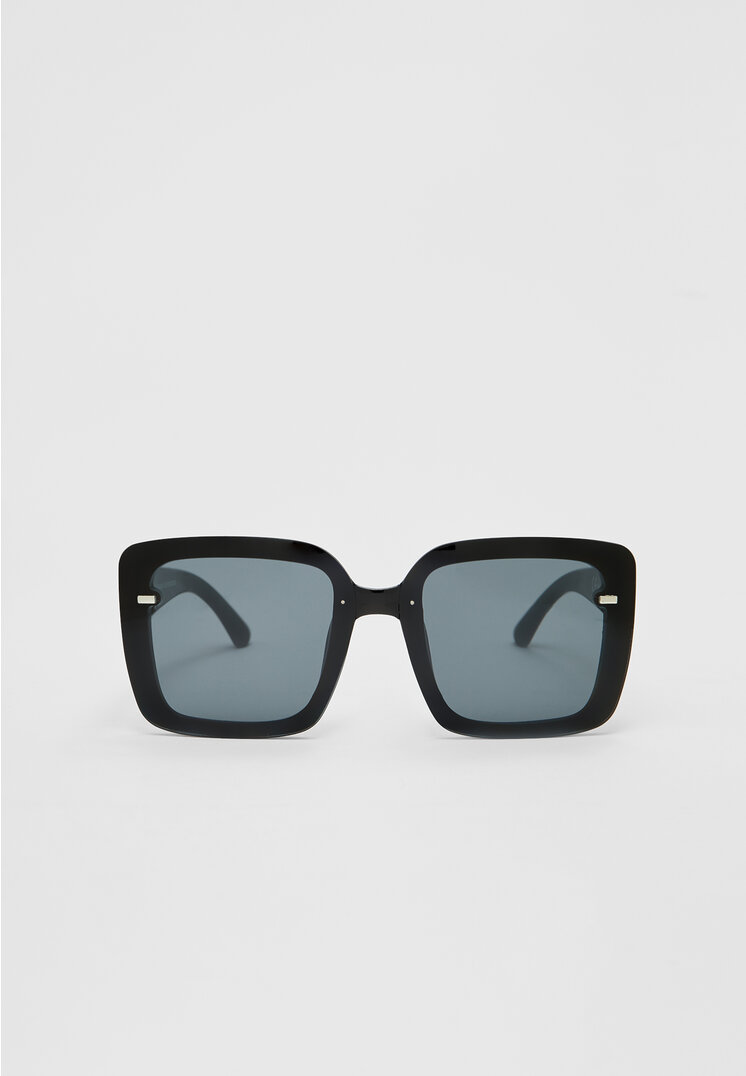 Stradivarius Ochelari De Plastic Pătrați Negru Os