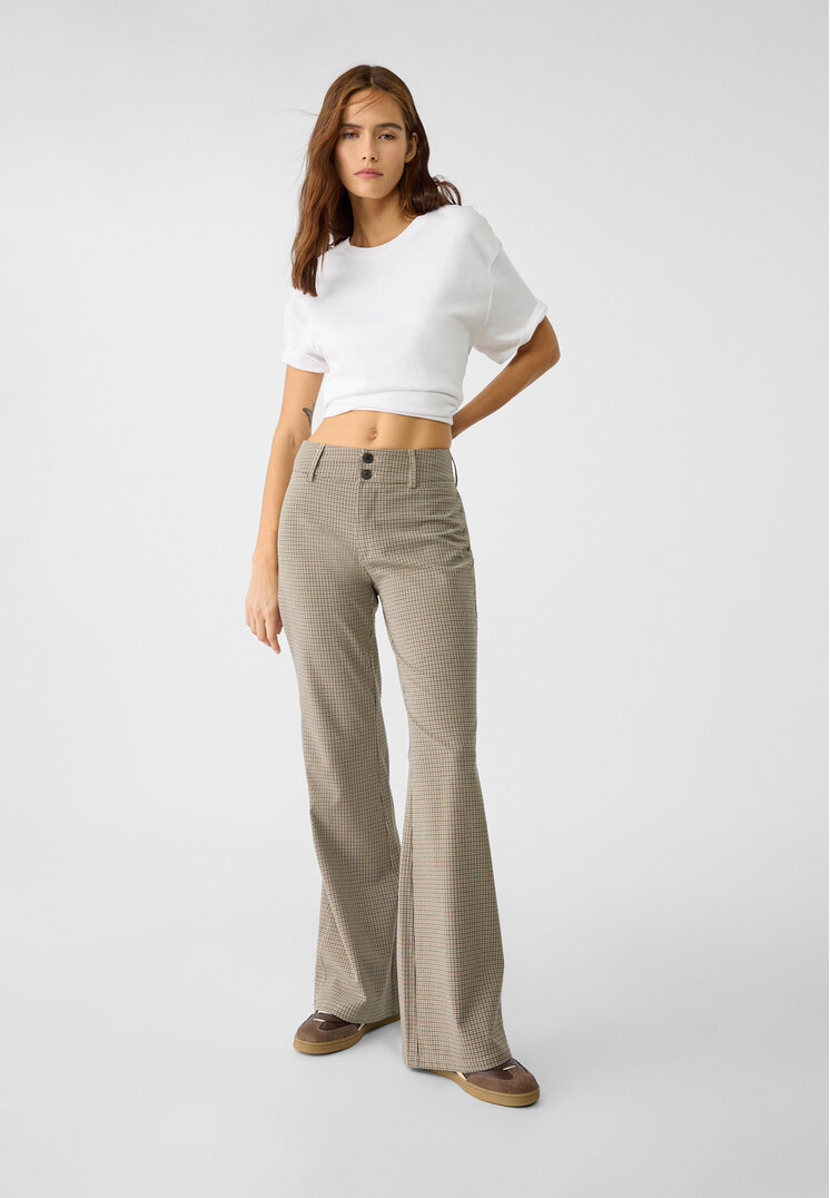 Stradivarius Pantaloni Evazați Eleganți 36