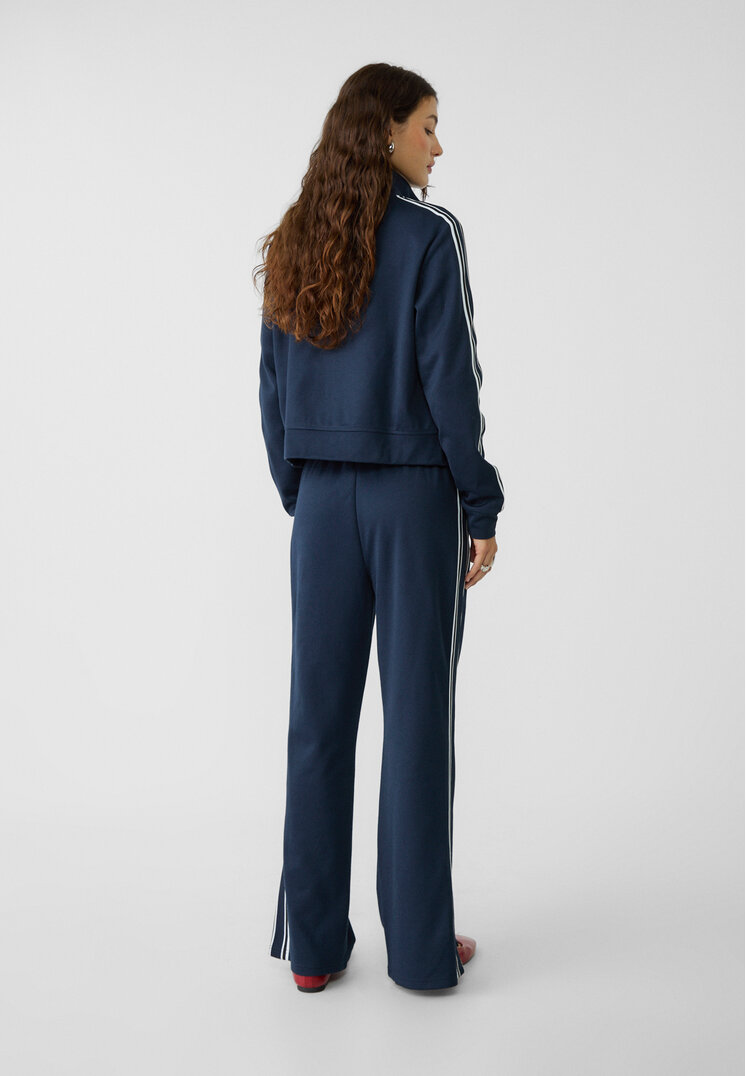 Stradivarius Joggers with side zip  Navy blue M
