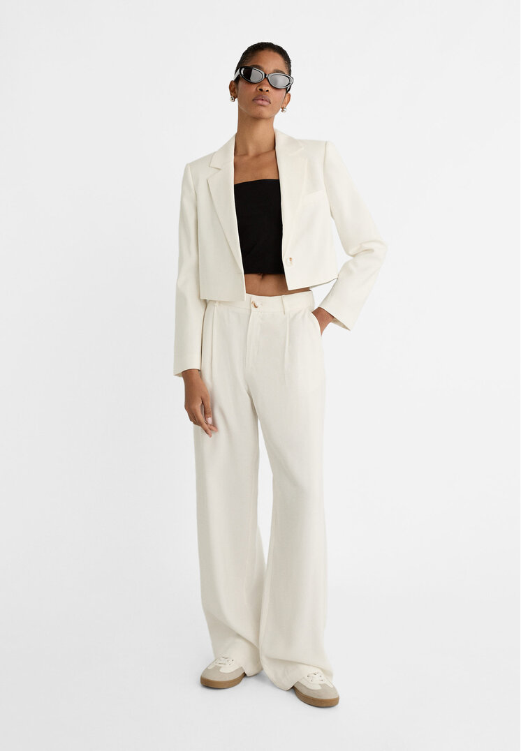Stradivarius Pantaloni eleganti dritti 44