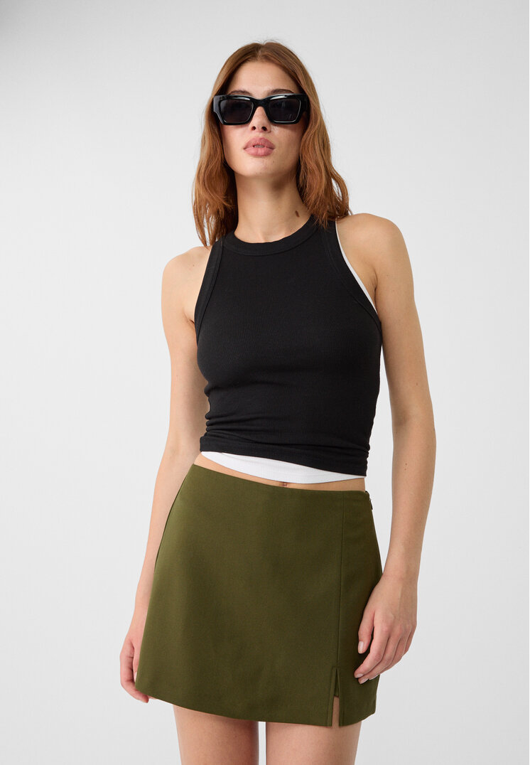 

Stradivarius Hosenrock mit seitlichem Schlitz XS