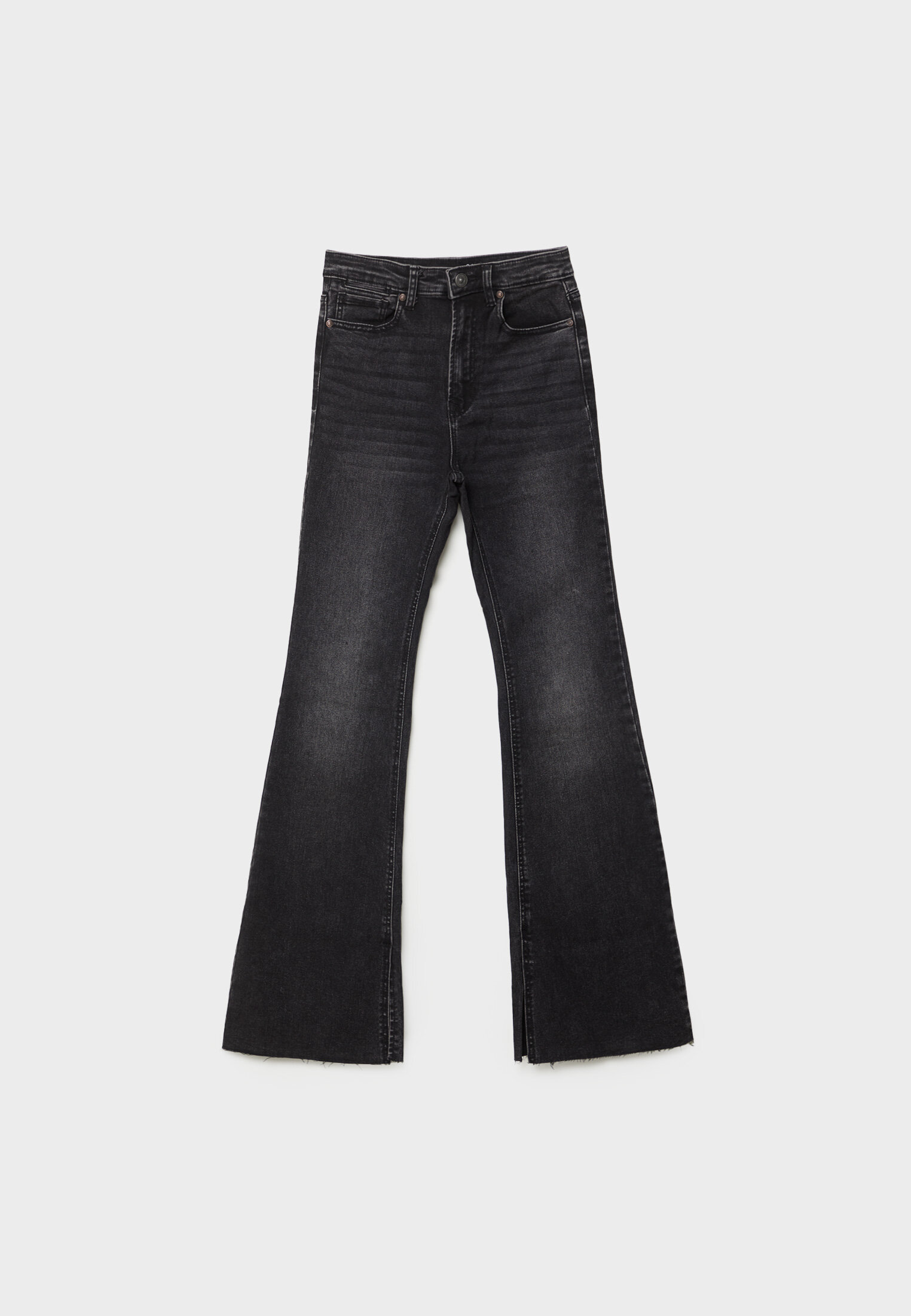 rustial black flared かいい denim