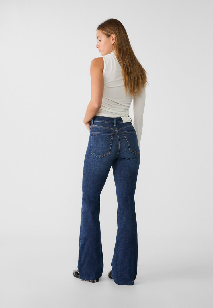 Stradivarius Jeans flare slit Denim 38