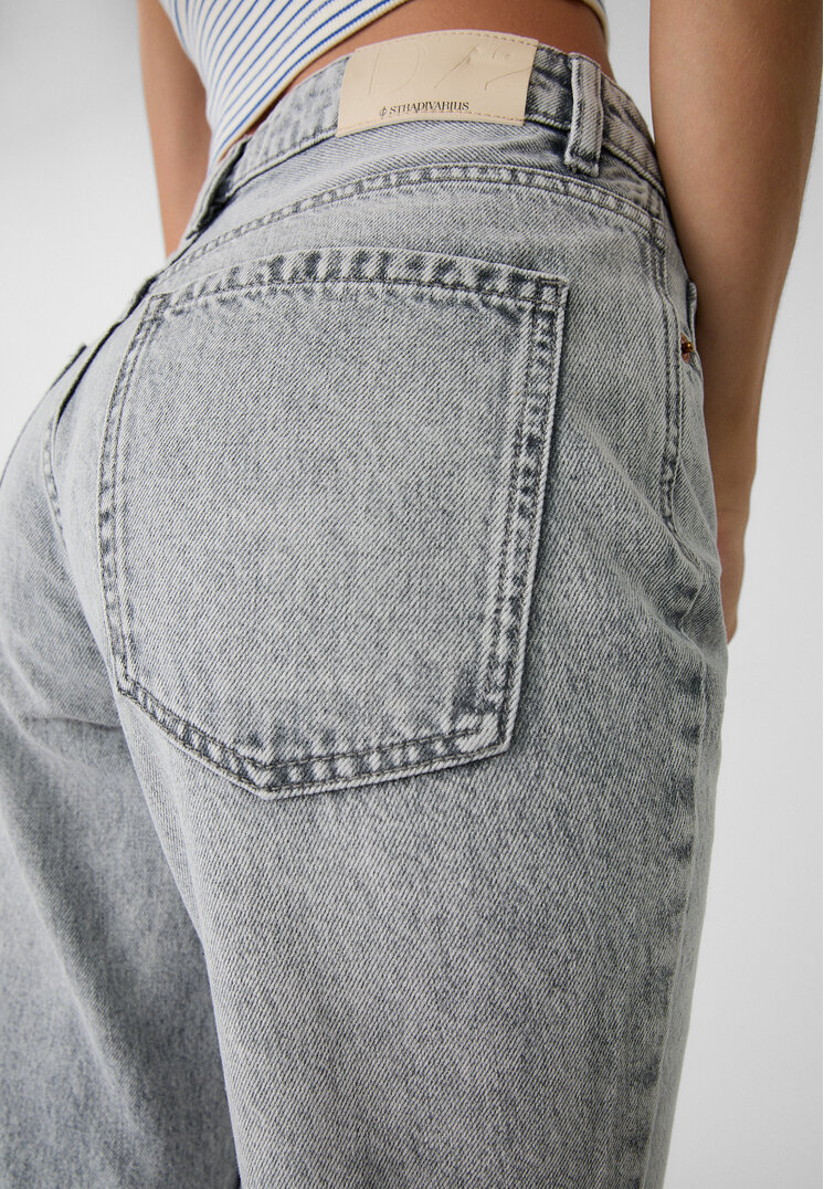 Stradivarius D72 Boot-cut jeans  Pearl Grey 14