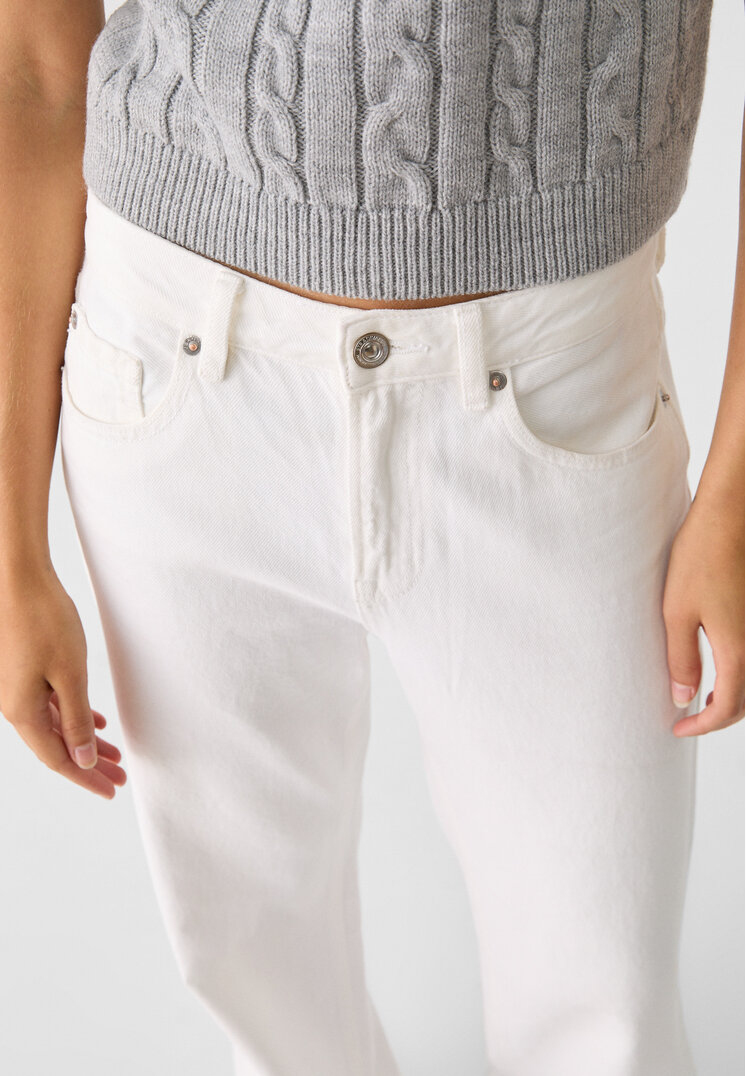 Stradivarius D92 Straight wide  White 4