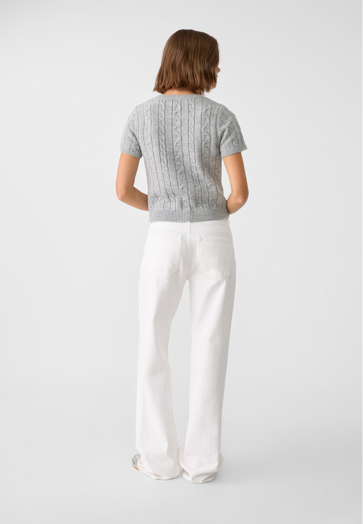Stradivarius D92 Straight wide  White 4