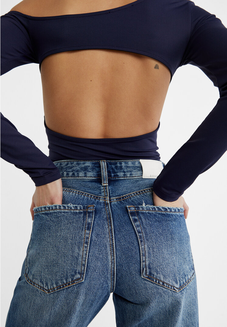 Stradivarius Jeans D92 straight wide  Denim 36