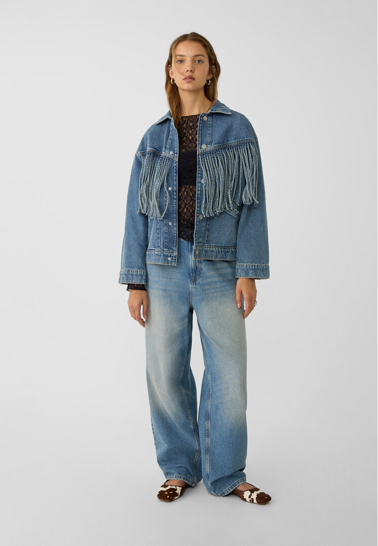Stradivarius Blugi Baggy Loose Fit Denim 40