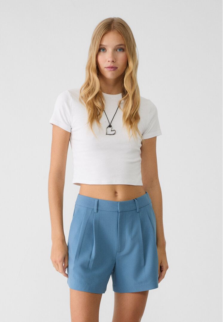 Stradivarius Pantaloncini eleganti pince 40
