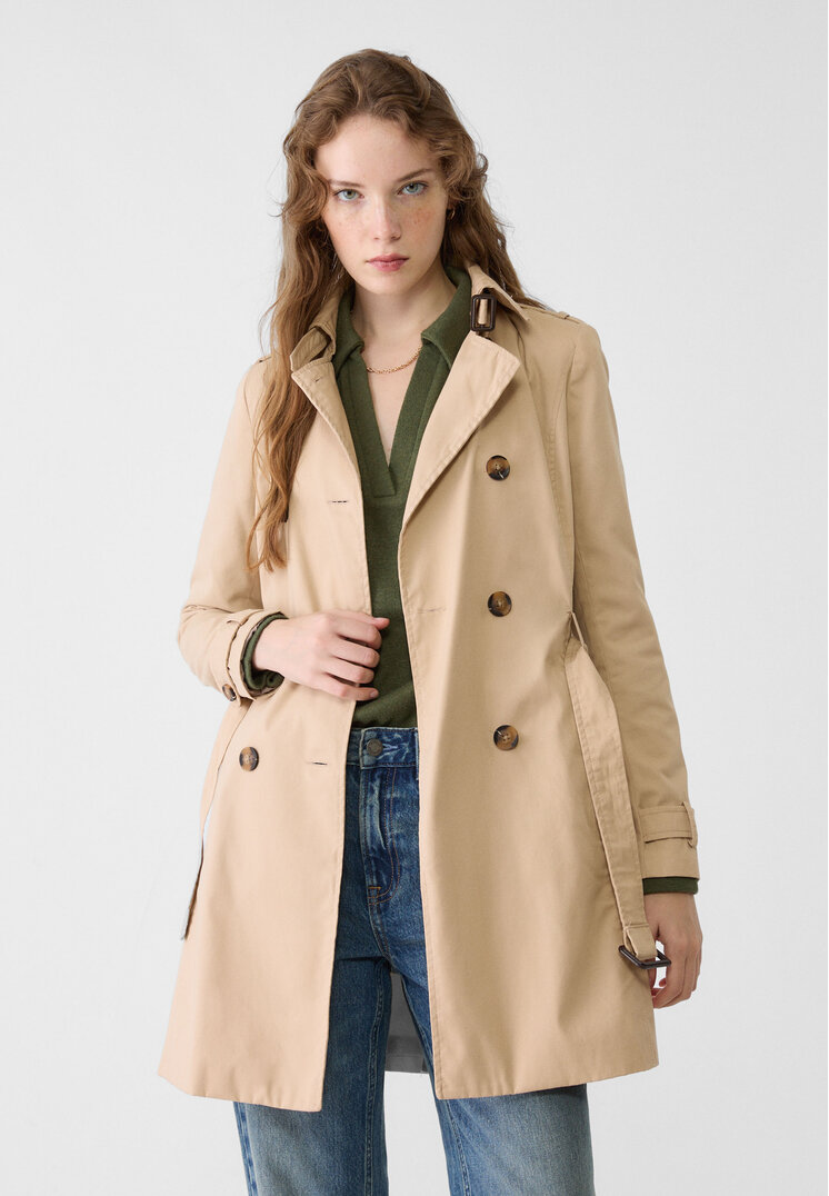Stradivarius Trenci Scurt Piatră S