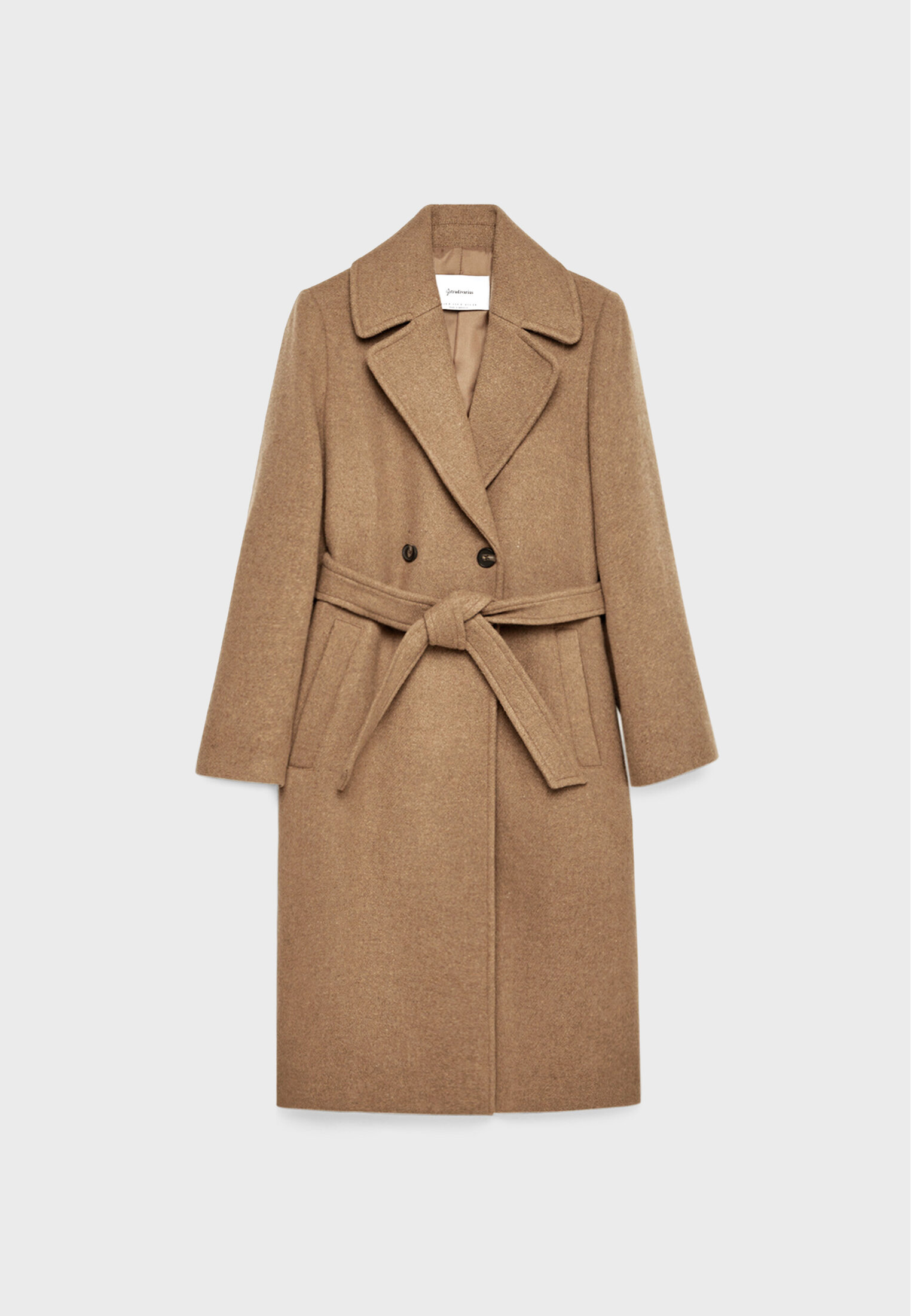 Stoffmantel mit Gürtel - Mode für Damen | Stradivarius Deutschland 