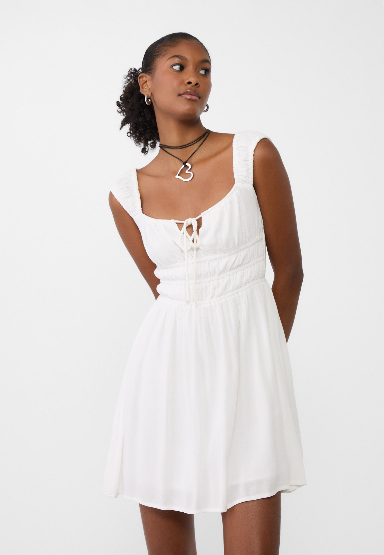 Robe Stradivarius Imprimé Léopard Multicolore – Taille M – Occasion Très Bon état