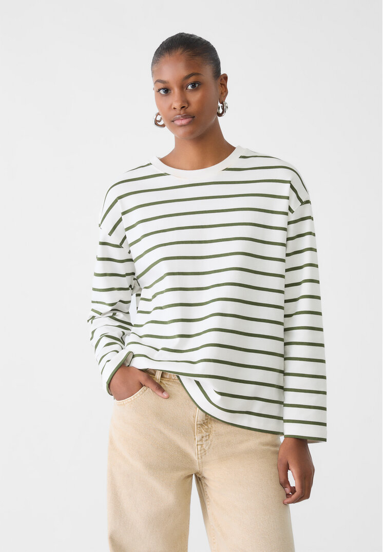 Stradivarius Tricou Oversize Xs