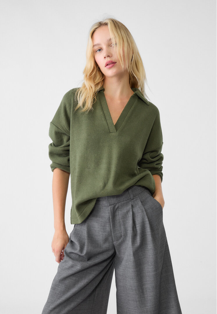 Stradivarius Tricou Polo Din Tricot S