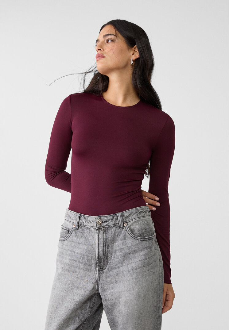 

Stradivarius Basic-Body aus Polyamid Violett S