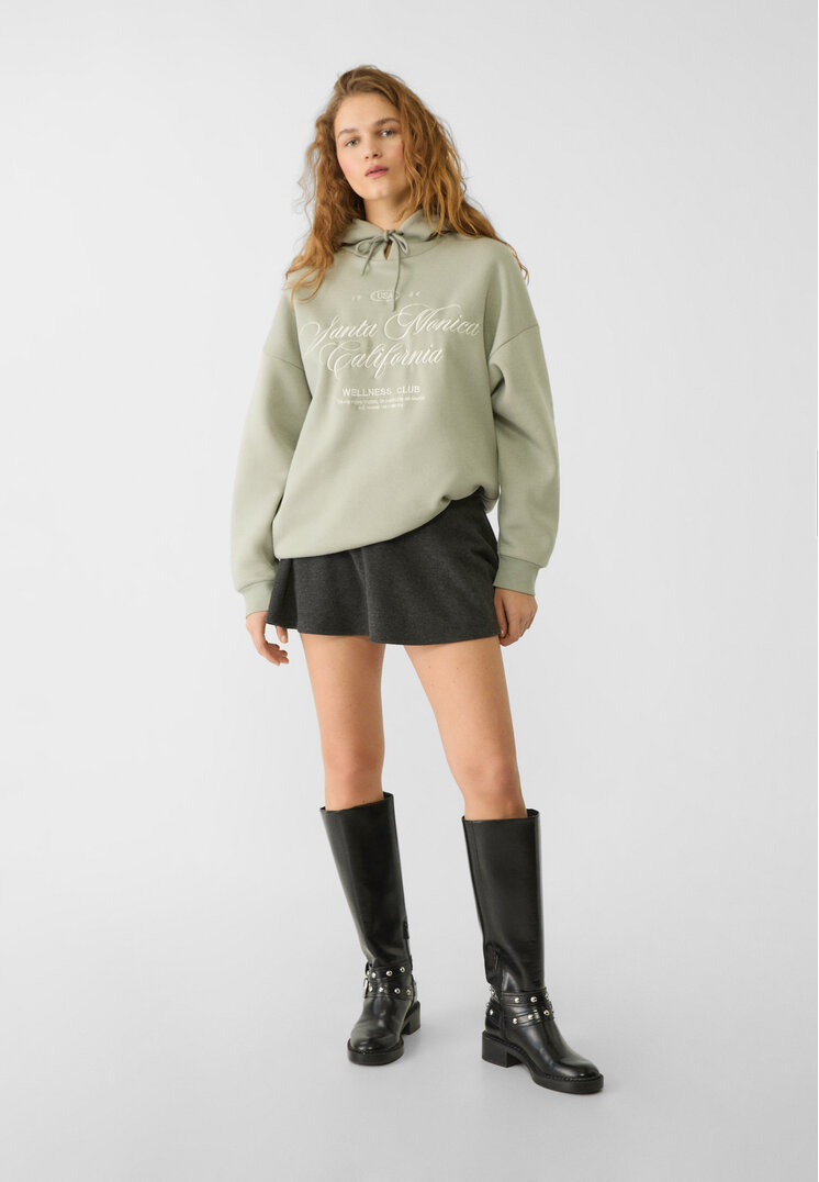 Stradivarius Oversize hoodie  Khaki M