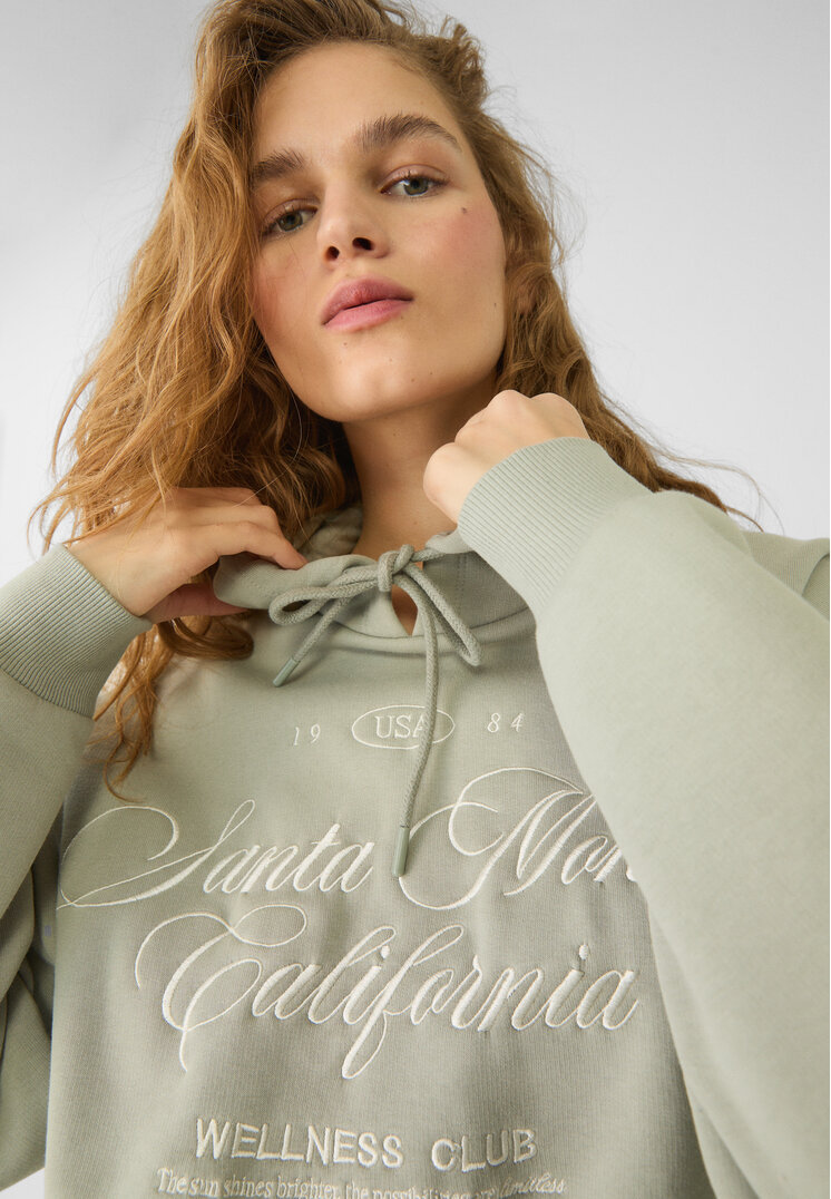 Stradivarius Oversize hoodie  Khaki M