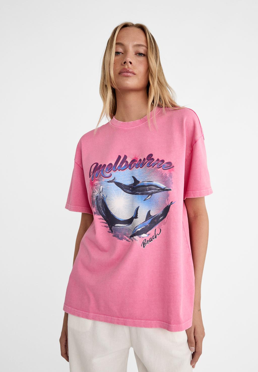 s.Oliver Maglietta a Maniche Corte, Blau, 40 Donna