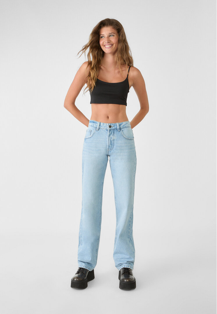 Stradivarius Blugi Straight Fit Denim 44