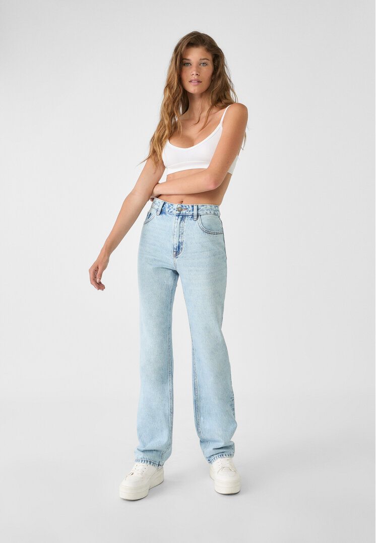 Stradivarius Blugi Straight Fit Denim 36
