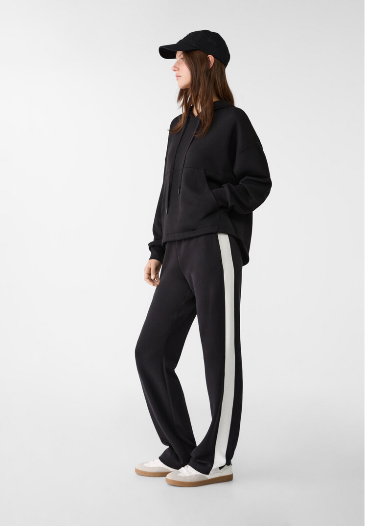 Stradivarius Pantaloni Straight Soft Ecru Xs