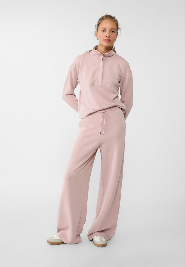 Stradivarius Pantaloni Palazzo Fini Roz Pal L