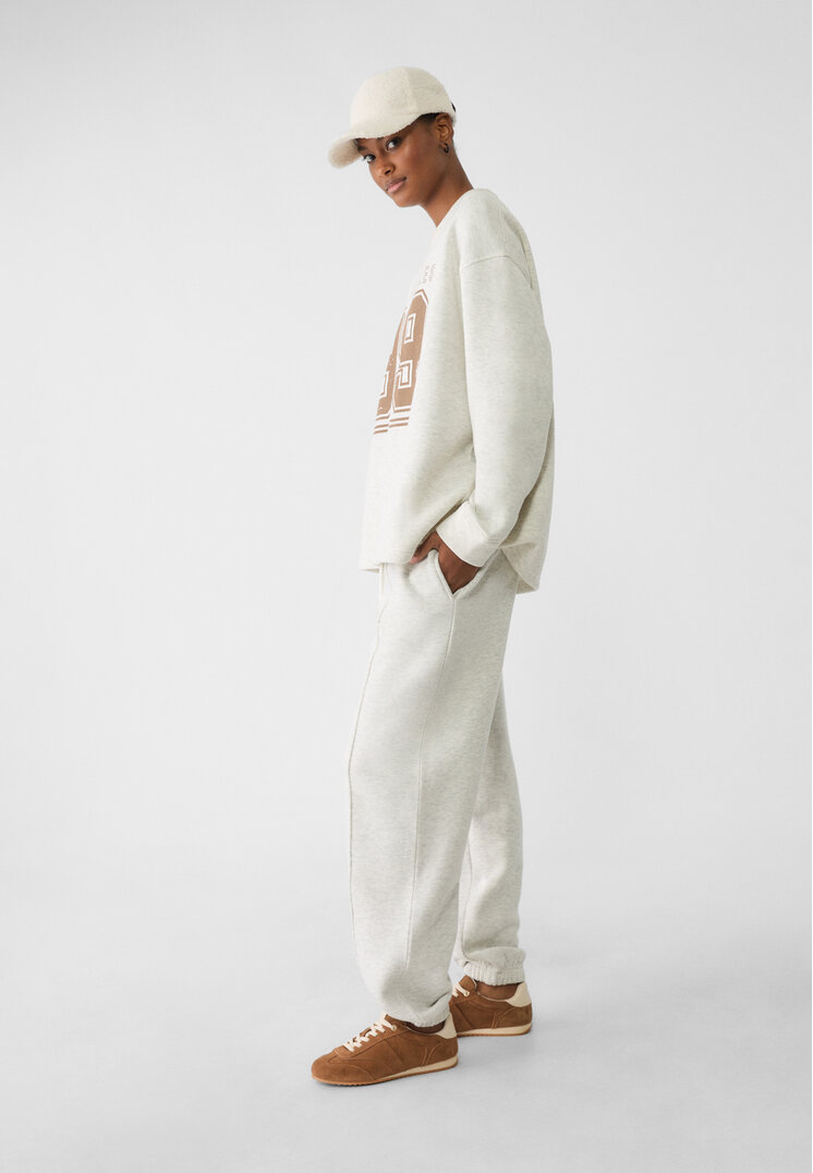 Stradivarius Pantaloni Jogger Boyfriend Transparent Xl