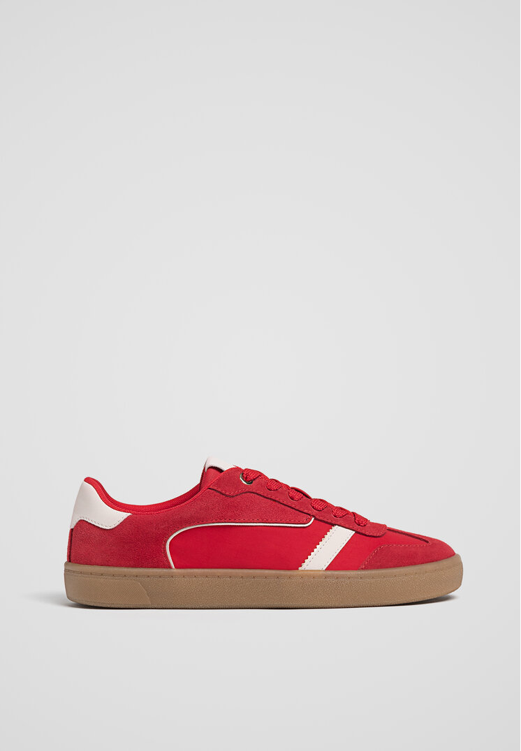 Stradivarius Teniși Sport Casual Retro Roșu 38