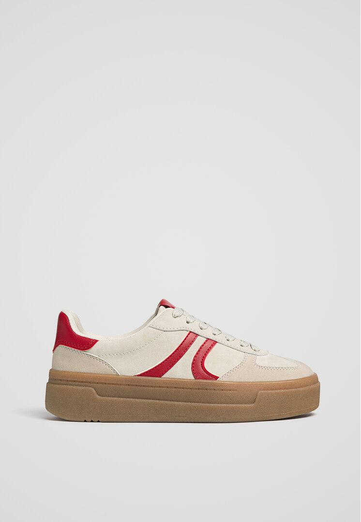 Stradivarius Pantofi Sport Flatform Multicolor 35