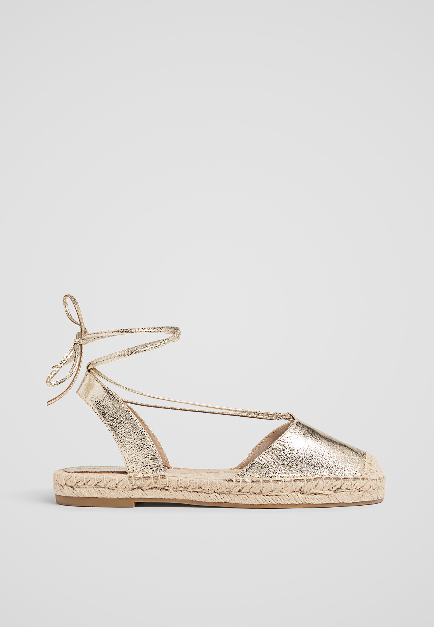 Metallic espadrilles top