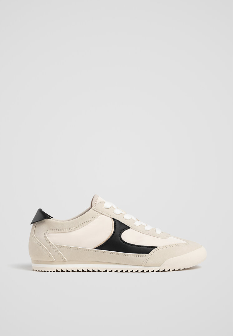 Stradivarius Pantofi Sport Tip Teniși Retro Alb 38