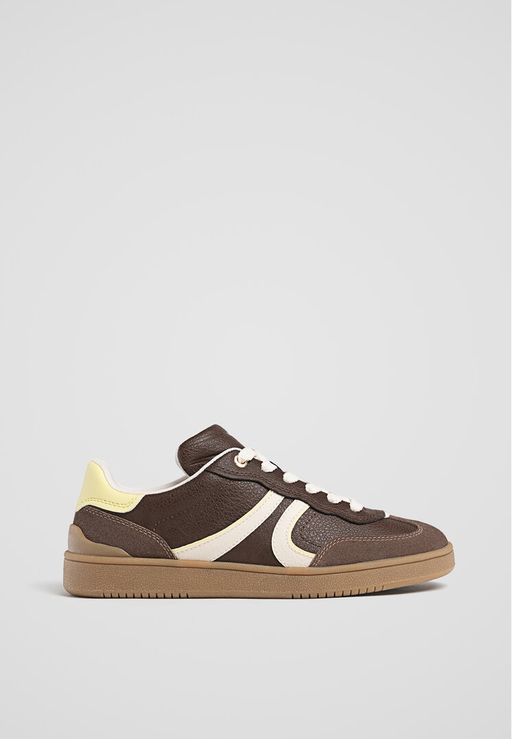 Stradivarius Pantofi Sport Retro Maro 38