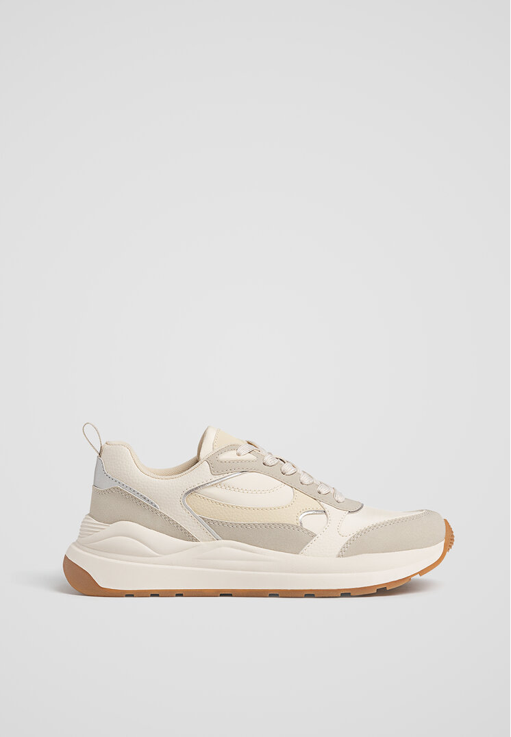 Stradivarius Pantofi Sport Bej 40