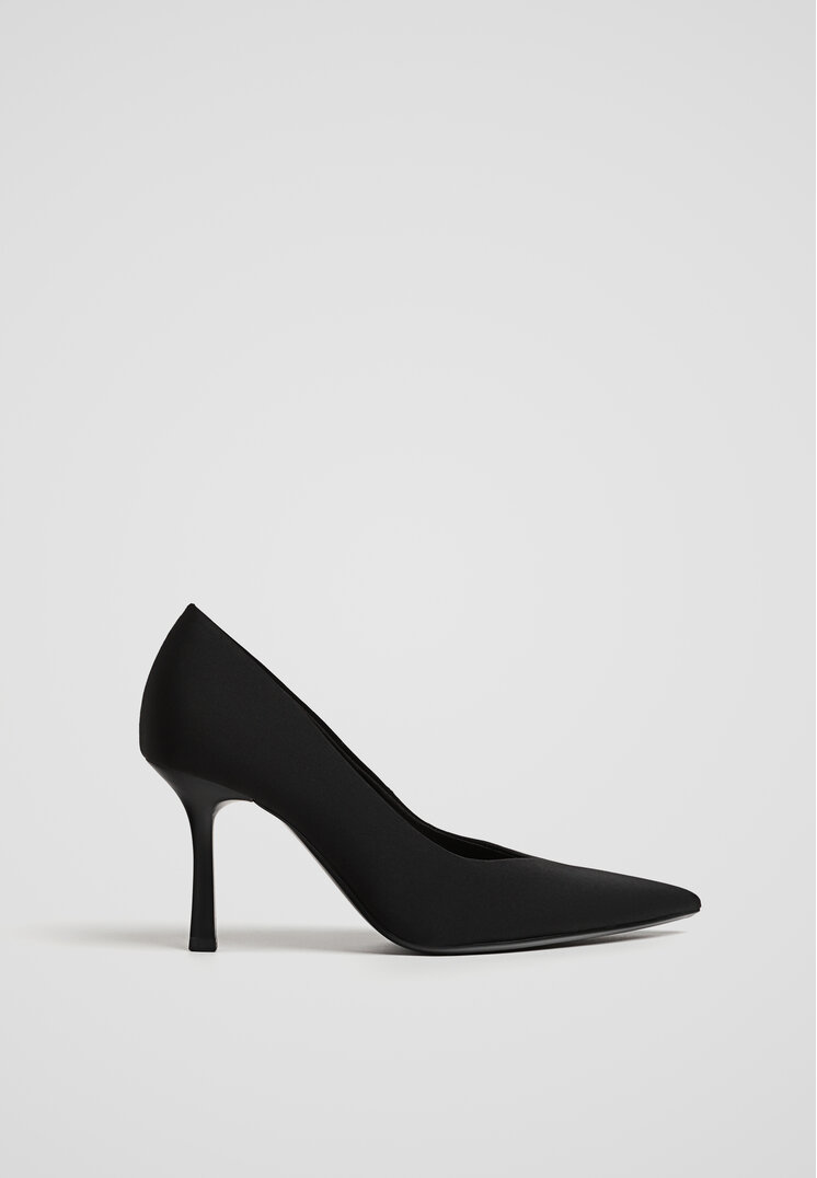 Stradivarius Pantofi Eleganți Cu Toc Negru 36