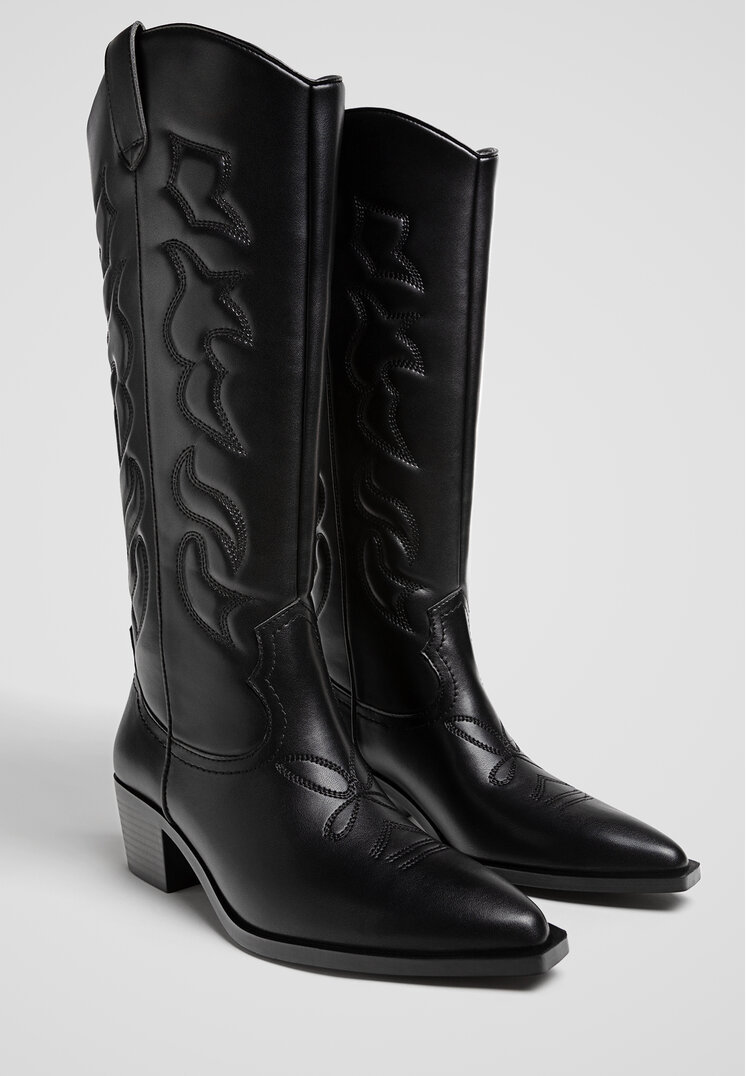 Stivali texani stradivarius sales