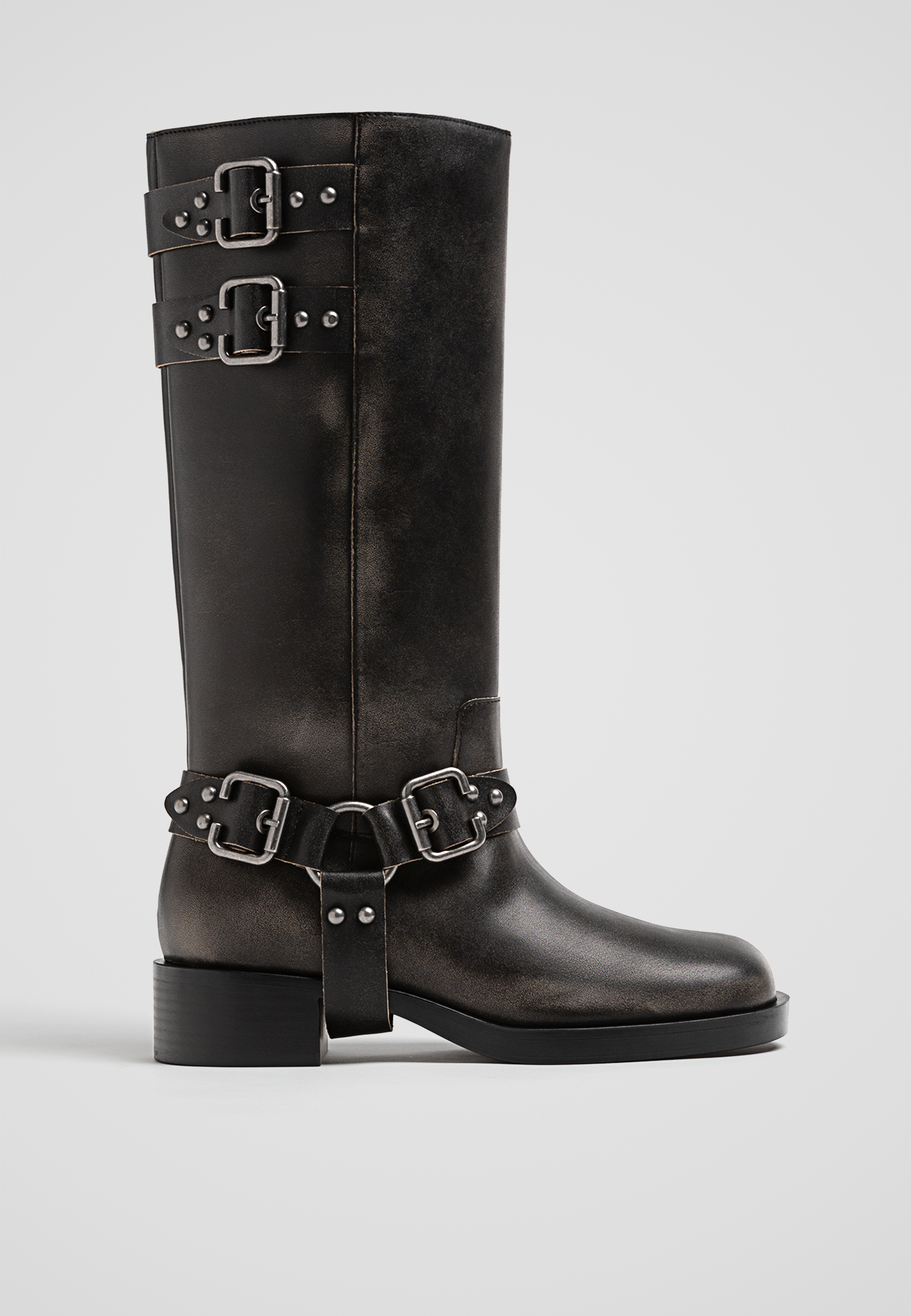 Distressed boots womens top