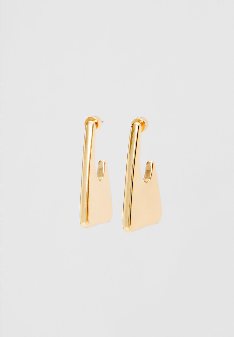 

Stradivarius Geometrische Ohrringe Goldfarben OS