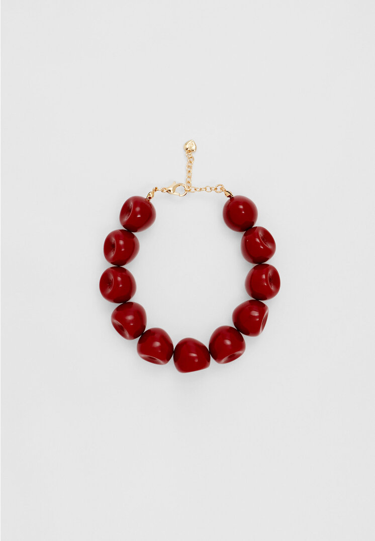 

Stradivarius Armband mit Kirschen Rot OS
