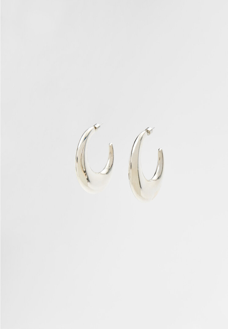 

Stradivarius Reifohrringe oval Grau OS