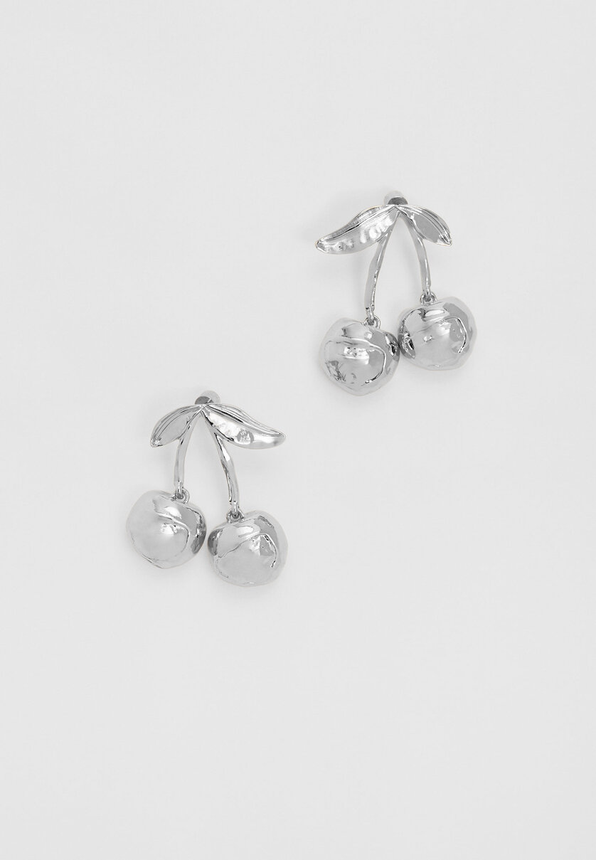 Sterling silver cherry on sale earrings