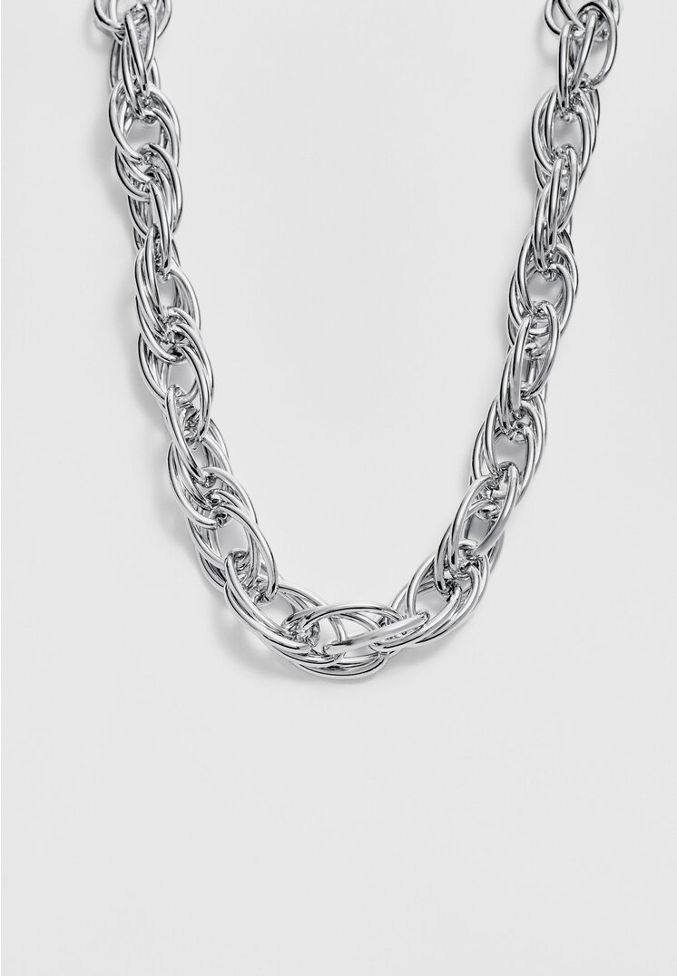 Stradivarius Kette Multi Kettenglieder Grau OS