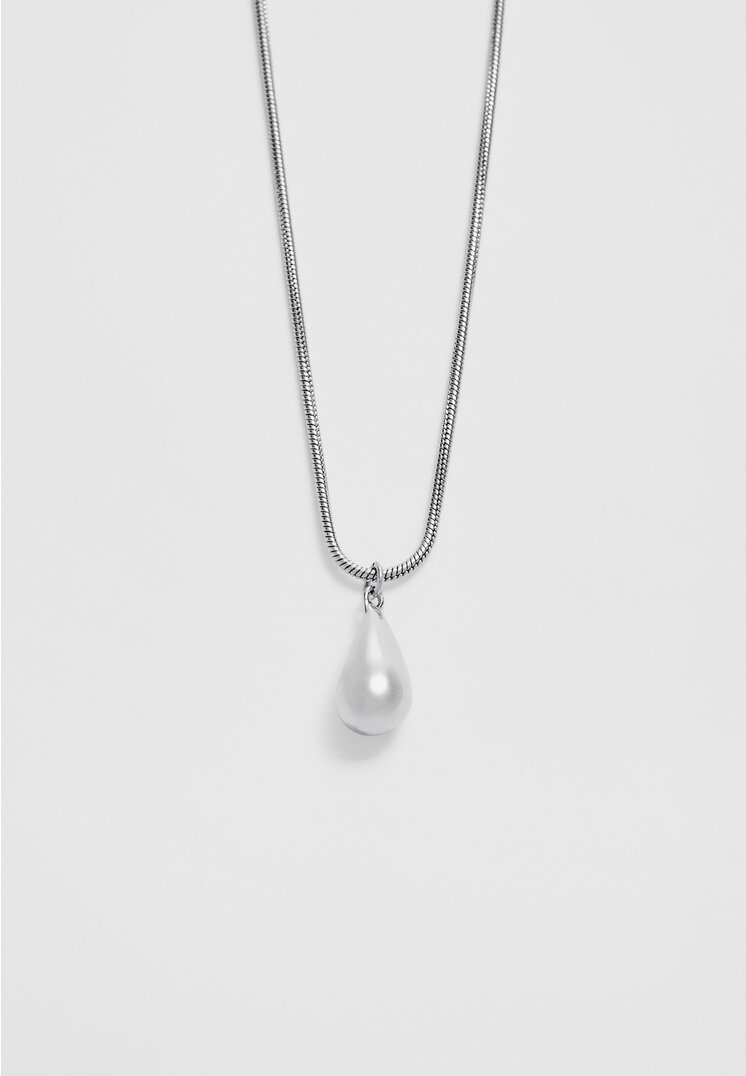 

Stradivarius Kette Multiposition Tropfen Grau OS