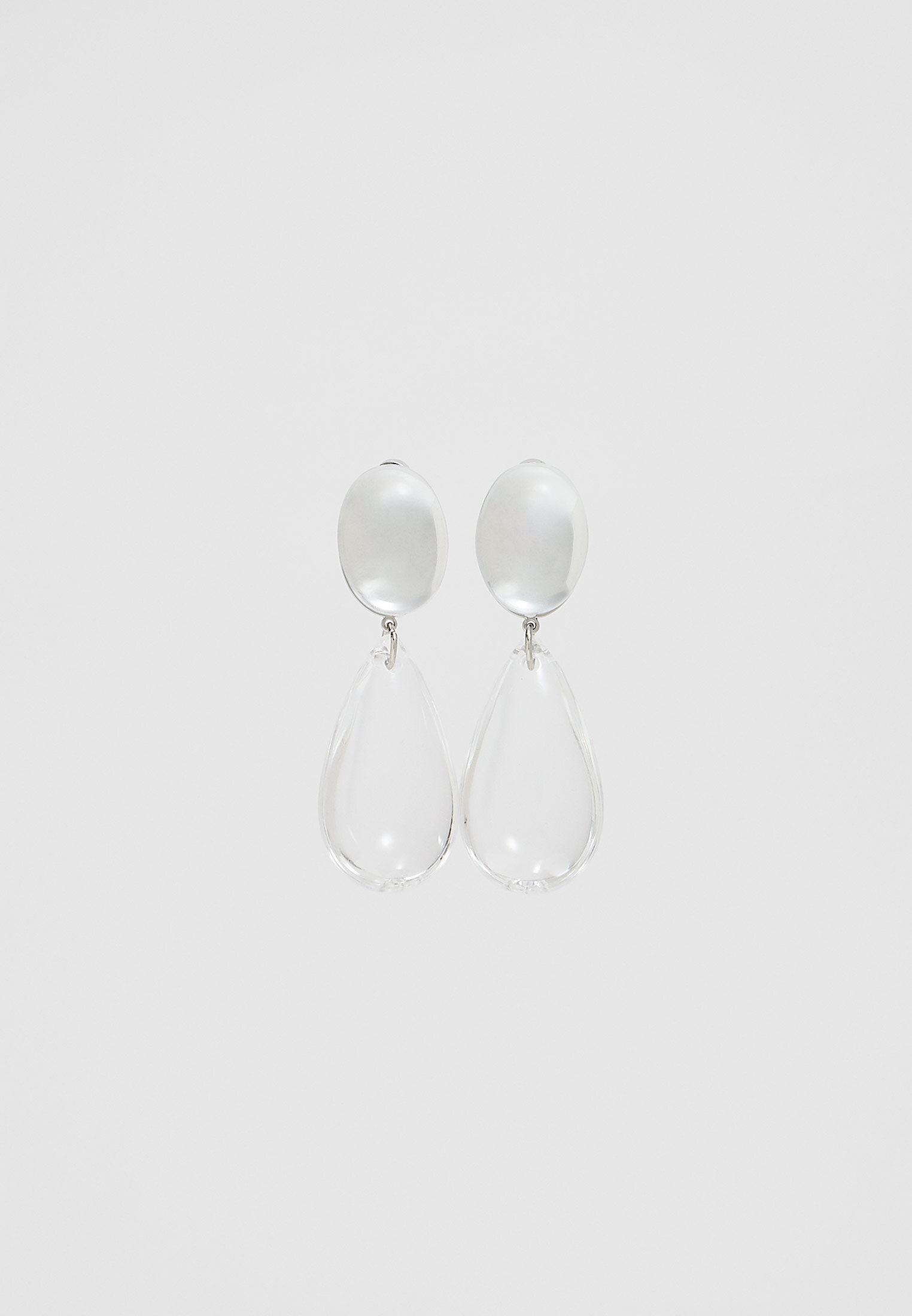 Transparent teardrop earrings - Women's fashion | Stradivarius United
